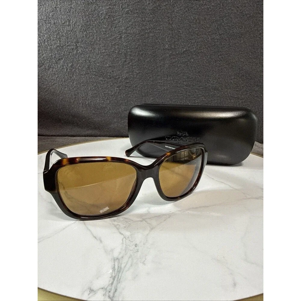 Coach HC 8160 L145T  Square Dark Tortoise Sunglasses 512013 56*17*135 Frame Only - Picture 5 of 12